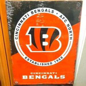 NFL Cincinnati Bengals Metal Sign